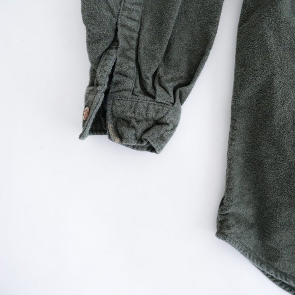 Field & Stream Hunter Green 100% Cotton Button Down Shacket Jacket  Shirt ~Large - Picture 9 of 12